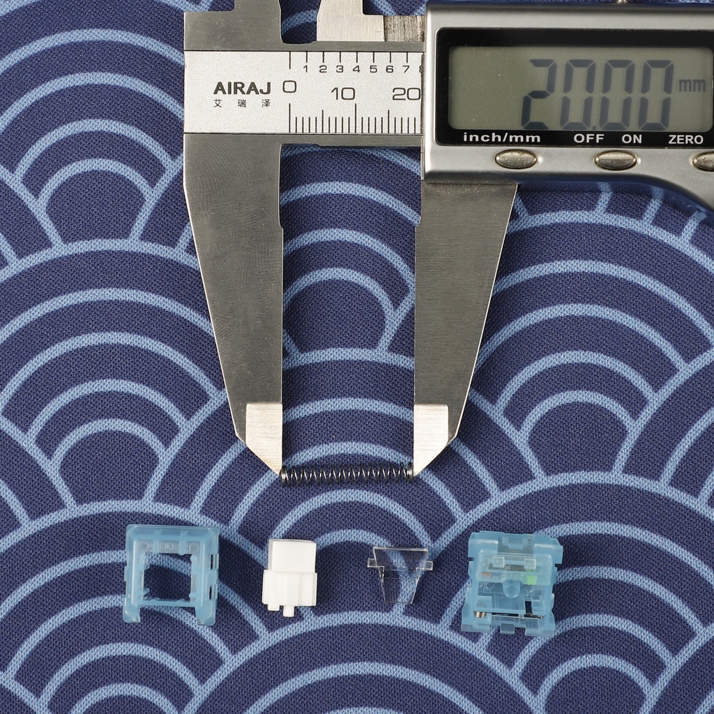 Công Tắc Bàn Phím Cơ RGB SMD Clicky 52g 56g MX 5Pin Xanh Dương Trắng Chosfox V2