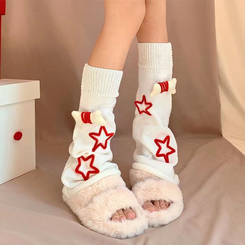 Tất Ống Chân Giữ Ấm Chân Hình Ngôi Sao Nhỏ Phong Cách Harajuku Lolita Goth Lolita Y2k