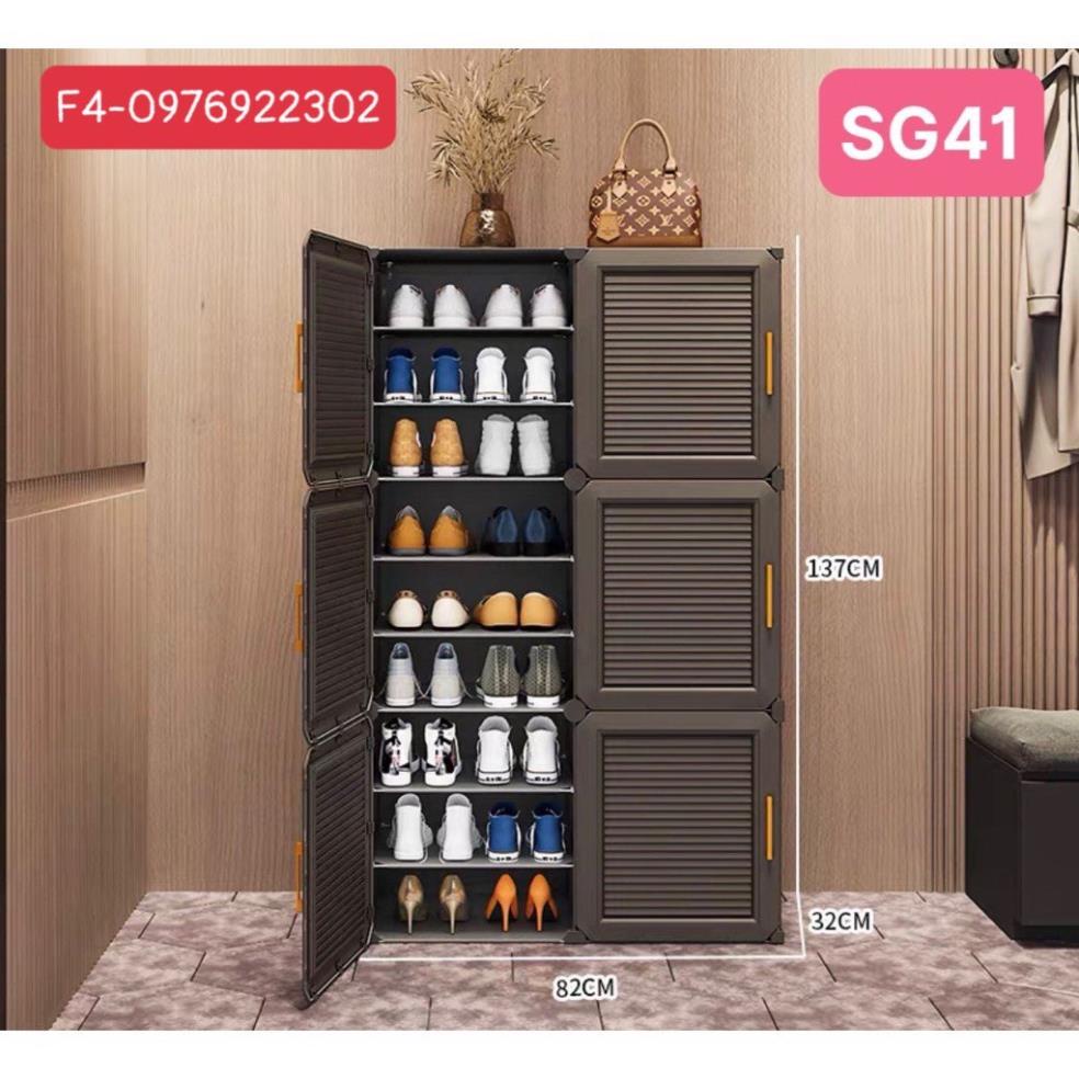 Tủ Nhựa Lắp Ghép Thông Minh Đa Năng Để Được 36 Đôi Giày Dép . Chịu Lực Tốt - Bền Đẹp - Tiện Lợi