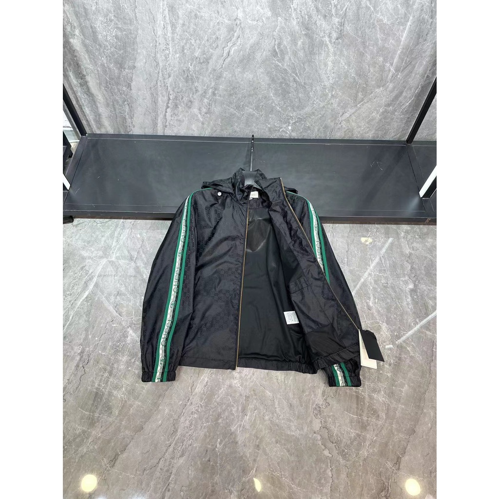 Áo khoác gió nam thời trang cao cấp Gucci GC GG họa tiết độc đáo, phong cách thời thượng