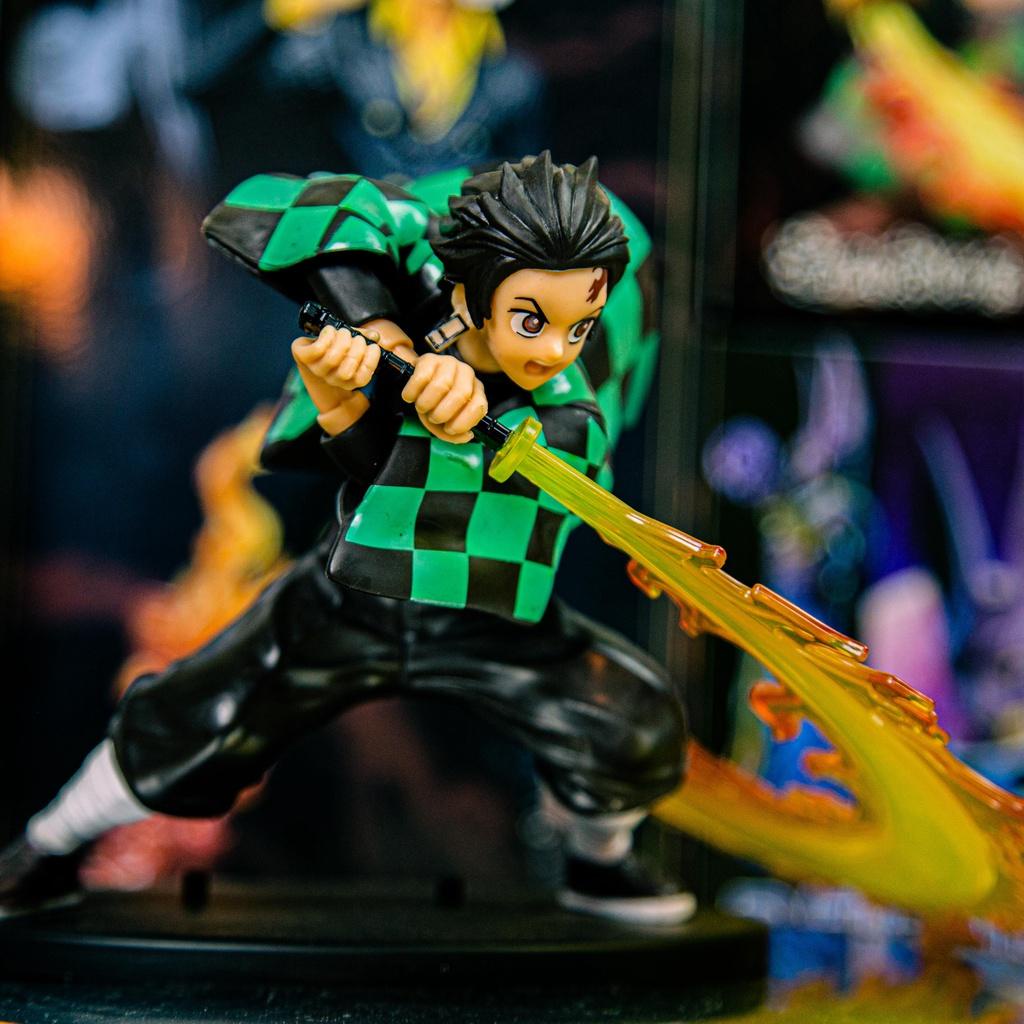 Mô hình Kimetsu no yaiba, Uzui tengen thần đao cao 32cm, figure demon slayer sưu tầm làm quà tặng, anime thanh gươm diệ