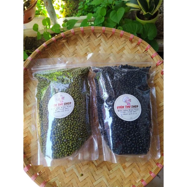 Đậu xanh trồng rẫy vườn Kon Tum chuẩn sạch túi 500g/1Kg