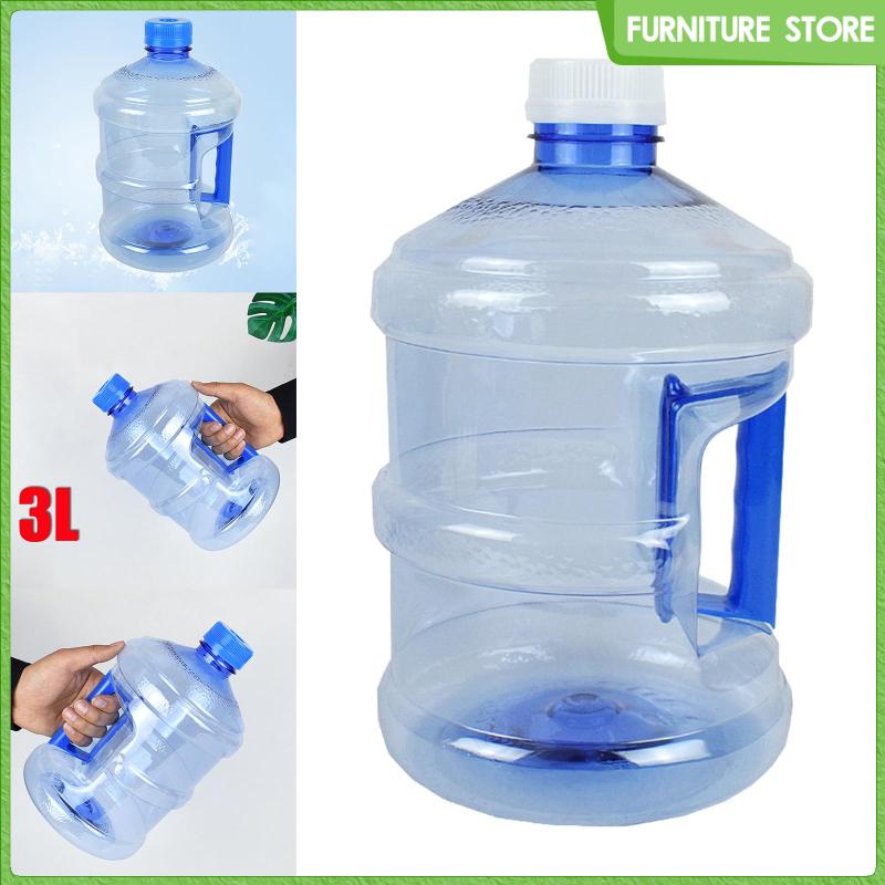 Bình Đựng Nước Khoáng 3L Có Thể Tái Sử Dụng Dễ Dàng Mang Theo Hình Tròn Dùng Khi Nấu Ăn