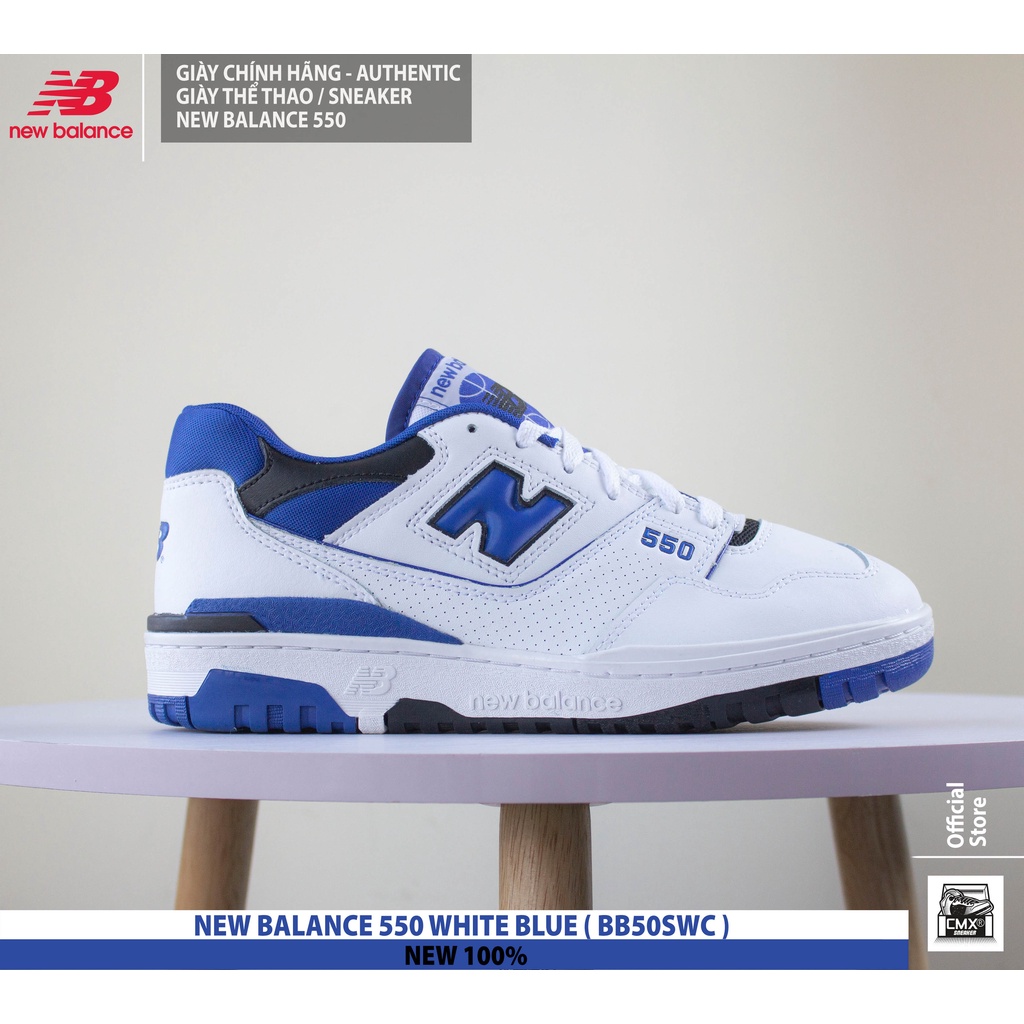 Giày New Balance 550 WHITE BLUE  - AUTHENTIC 100%