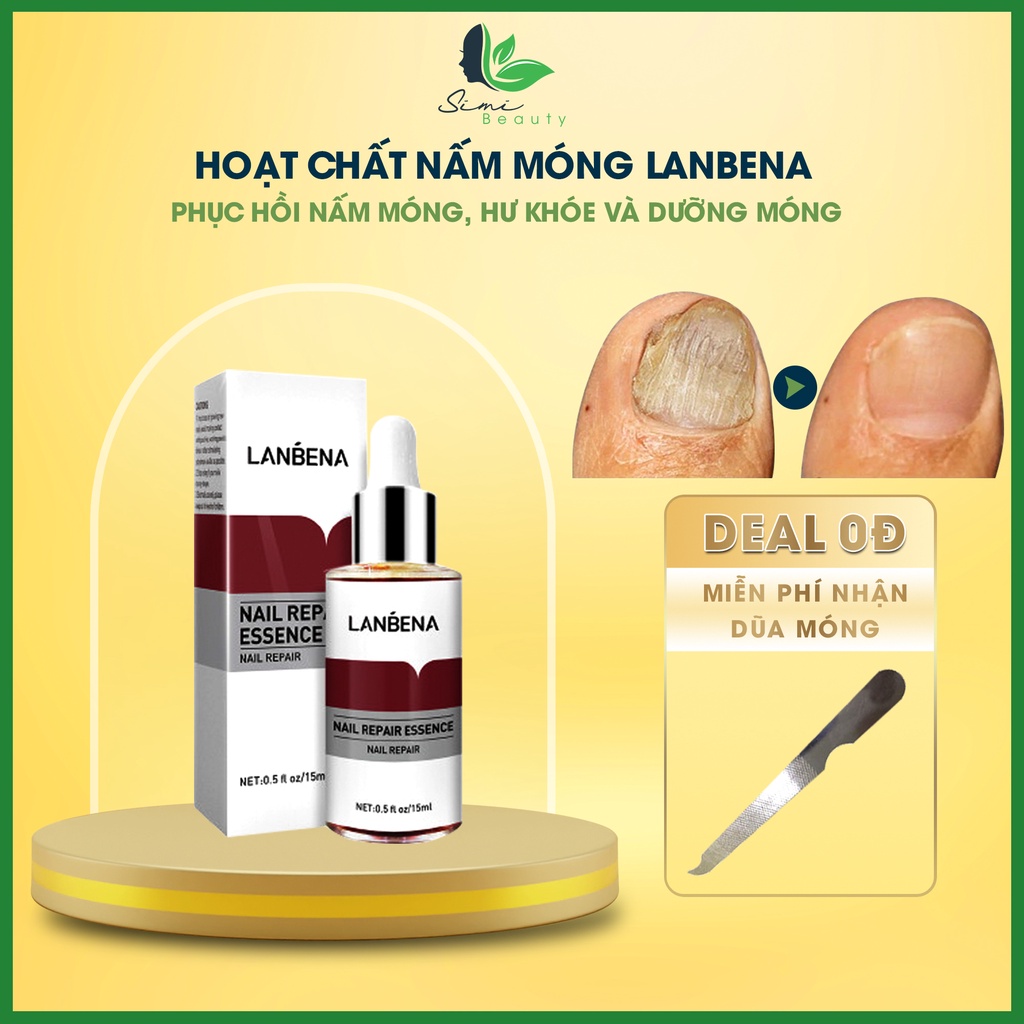 Hoạt chất nấm móng LANBENA - Serum Lanbena phục hồi tái tạo móng tay, móng chân bị nấm, chăm sóc dưỡng móng chắc khoẻ