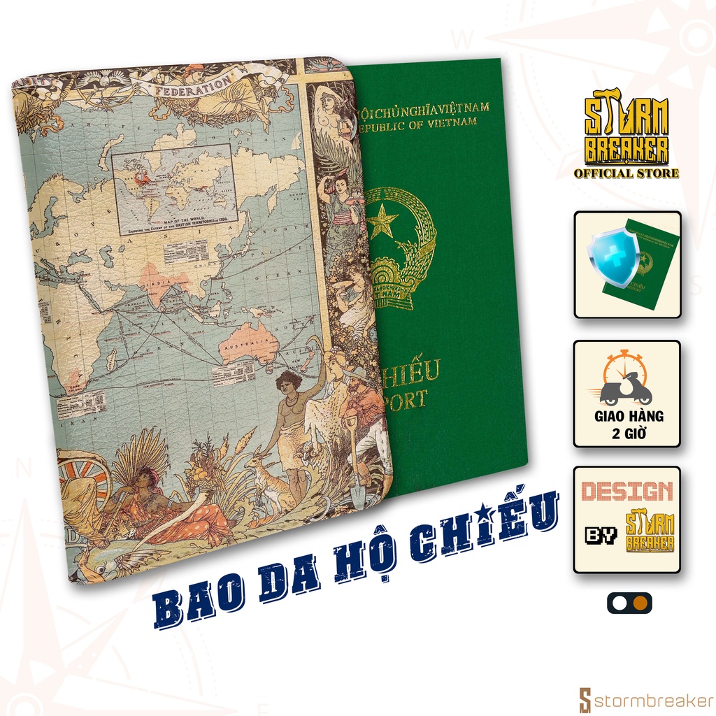 Bao Da Hộ Chiếu - Ví Đựng Passport Du Lịch  Explore Travel - PPT232 STORMBREAKER