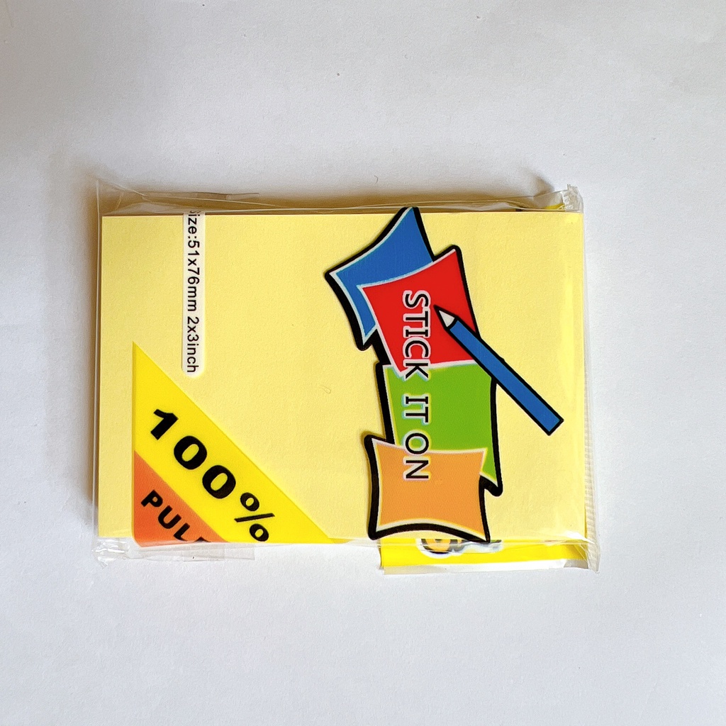 Giấy nhớ ghi chú note màu vàng