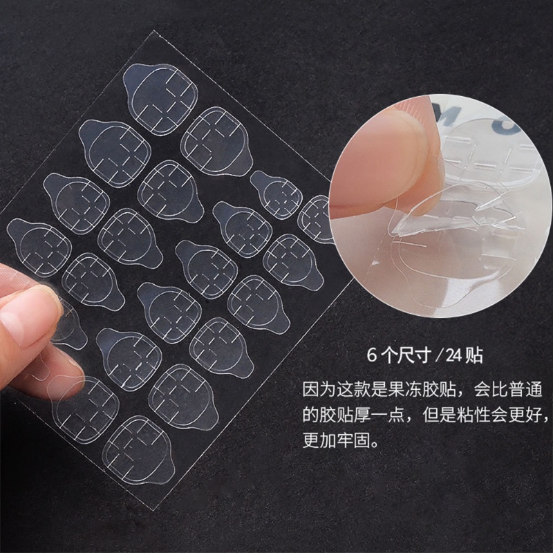 Bộ 24 Miếng Dán Móng Tay Bằng Silicone Chất Lượng Cao