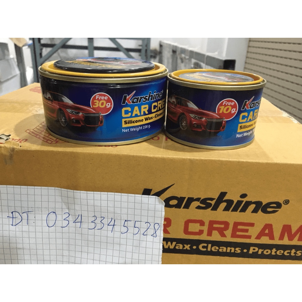 Cana Karshine thái lan - Kem đánh bóng sơn, nhựa, đá, gỗ, kim loại Krashine Car Cream 4.9