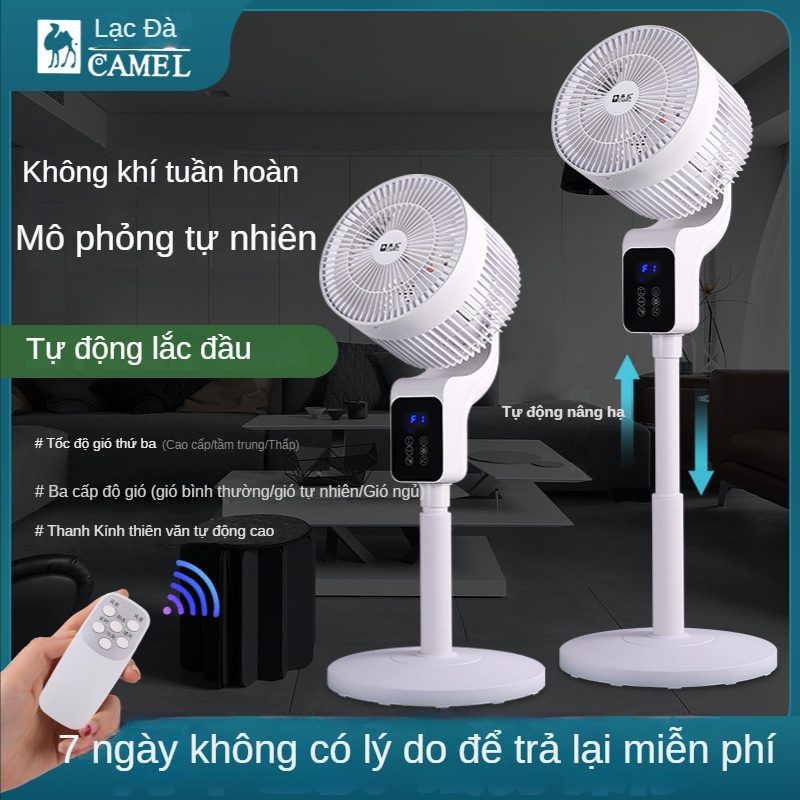Quạt tuần hoàn không khí xoay đầu Quạt điện sàn tắt tiếng tối ưu dành cho ký túc xá sinh viên
