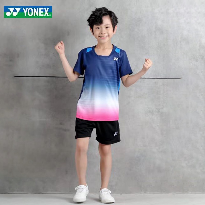 Áo Thun Thể Thao Yonex 2023 Chất Vải Khô Thoáng Nhanh Cho Bé