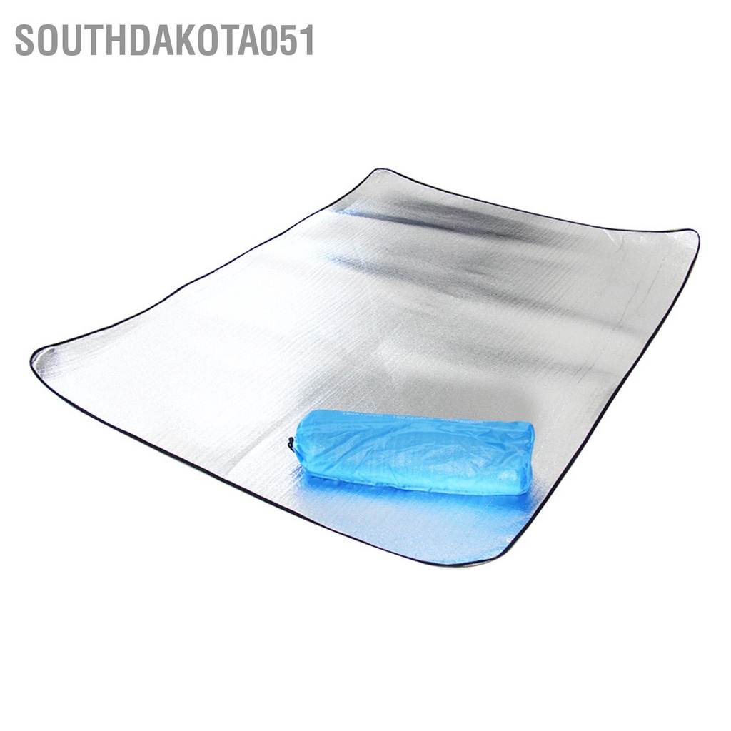 Southdakota051 Thảm Dã Ngoại Chống Nước Di Động 2 Mặt Màng Nhôm Bông Ngọc Trai Trọng Lượng Nhẹ Ngoài Trời Chăn Cho Cắm Trại