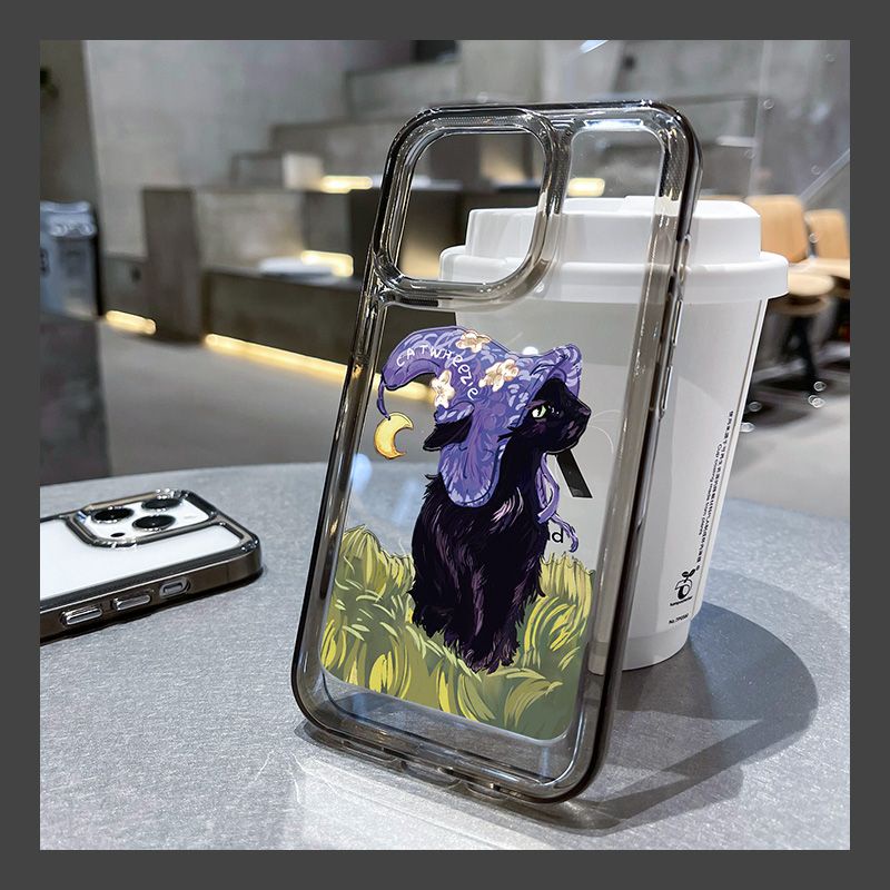 Ốp Điện Thoại TPU Silicon Mềm Trong Suốt Chống Sốc Hình Mèo Cho IPhone 14 11 13 12 Pro XS Max XR X 8 7 6S Plus