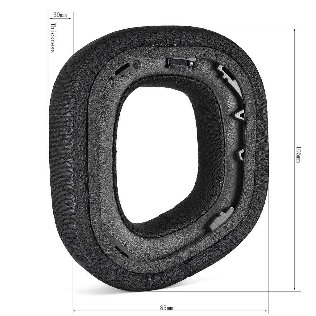 Cặp đệm tai nghe không dây LENOVO dày dặn thoải mái hình hoa hướng dương màu đen thích hợp cho CORSAIR HS80 RGB