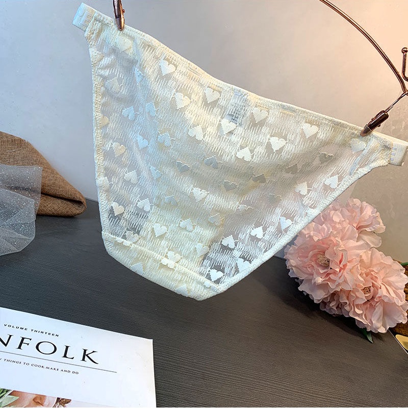 Quần Lót Cotton Lưng Thấp Phối Ren Thoải Mái Gợi Cảm Cho Nữ