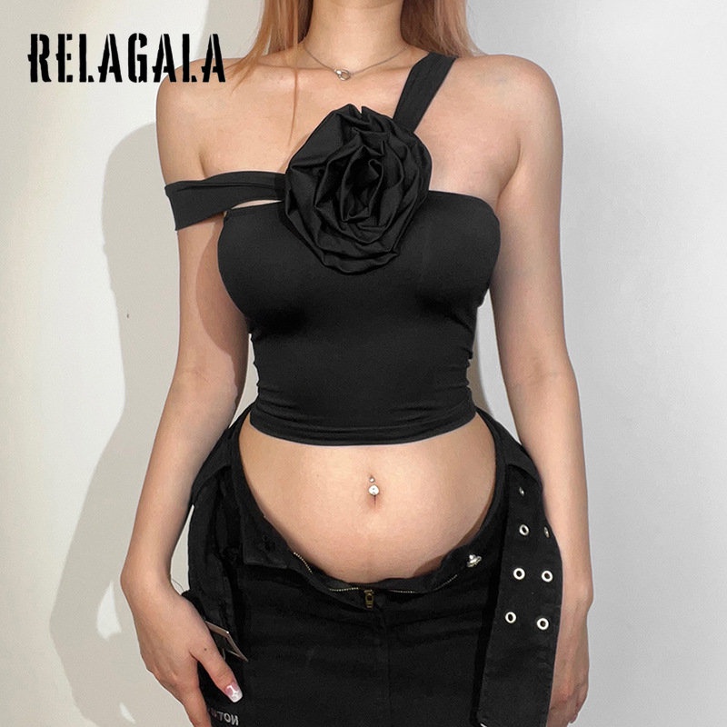 Áo Tank Top Hai Dây Màu Trơn Thời Trang 2023 Quyến Rũ Cho Nữ