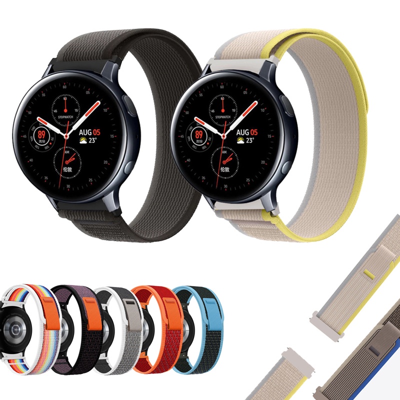 Dây Đeo Nylon Thoáng Khí Thay Thế Cho Đồng Hồ Thông Minh Samsung Galaxy Watch Active 2 40mm 44mm