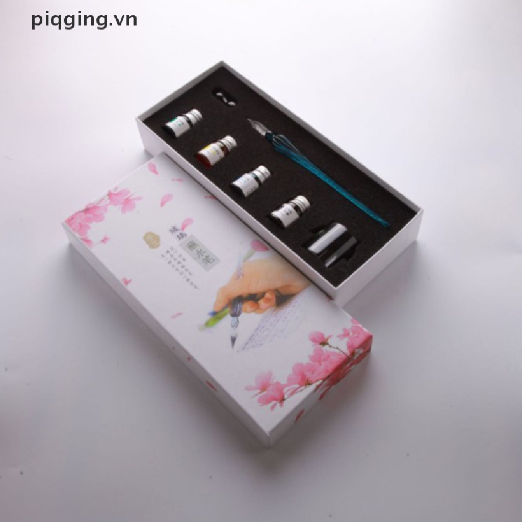 1 Cây Bút Mực Chấm Thủy Tinh Phong Cách Vintage