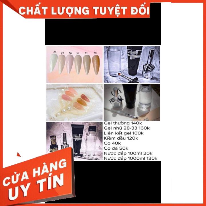 Gel tuýp đắp móng