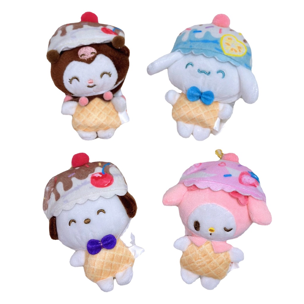 SANRIO Búp Bê Nhồi Bông Hình Que Kem Kuromi Cinnamoroll Melody Pachacco Dễ Thương