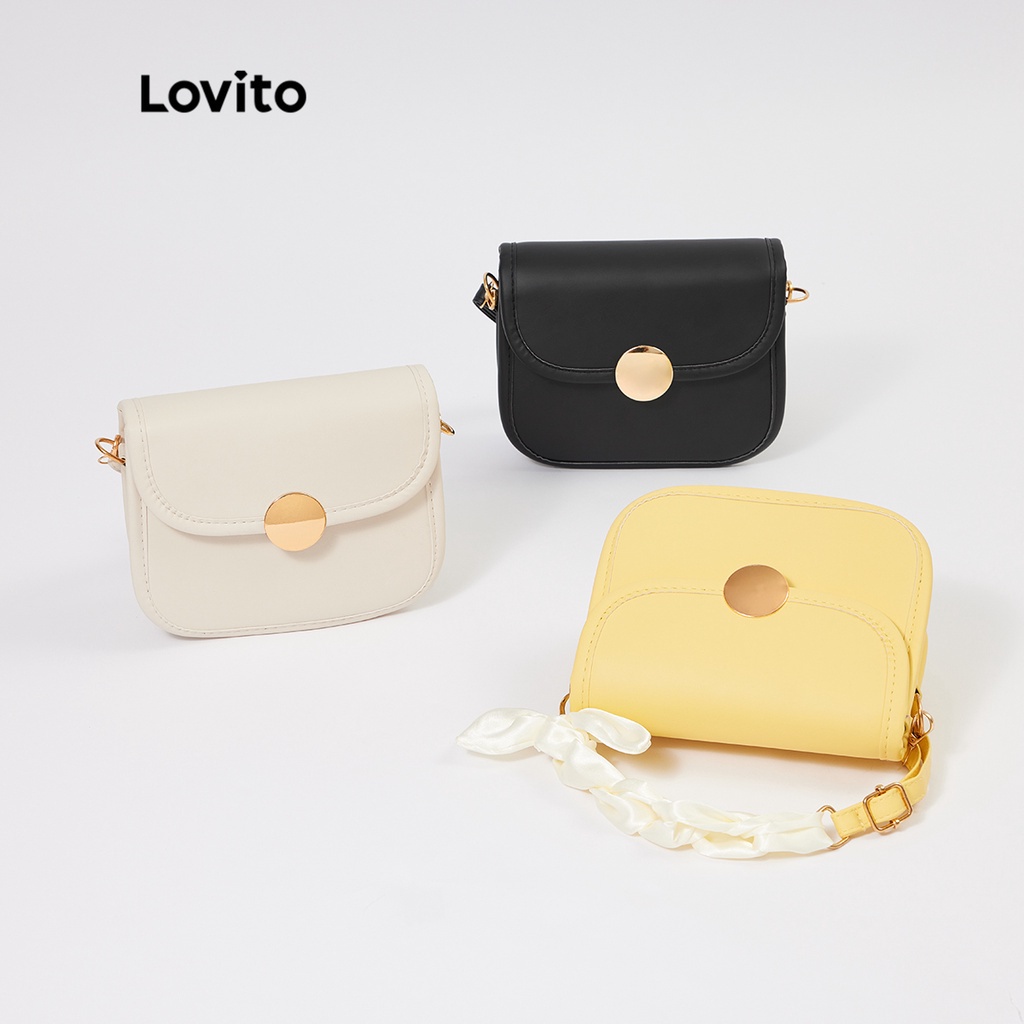 Túi Hình vuông khóa kim loại tròn trơn Thường