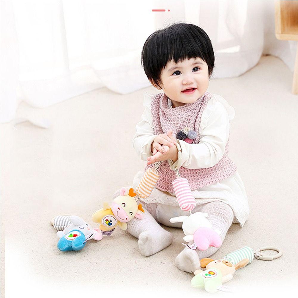 Thú Nhồi Bông Hình Thỏ Hoạt Hình Dễ Thương Treo Xe Đẩy Em Bé