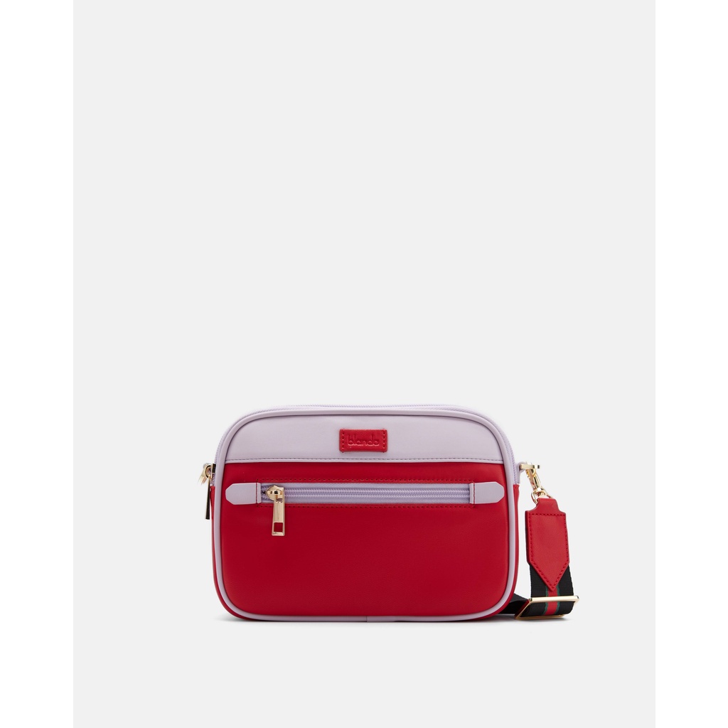 Túi xách đeo chéo, đeo vai unisex Blanda phối màu chất liệu da tổng hợp Mini Moda 9TNPUP28