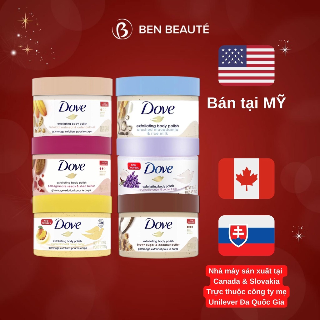 Tẩy Da Chết Toàn Thân DOVE Exfoliating Body Polish 298g Bản Mỹ | BigBuy360 - bigbuy360.vn