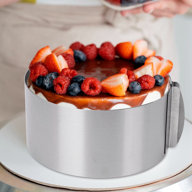 Khuôn Làm Bánh Hình Tròn 6-12 Inch Bằng Thép Không Gỉ Tùy Chỉnh Tiện Dụng