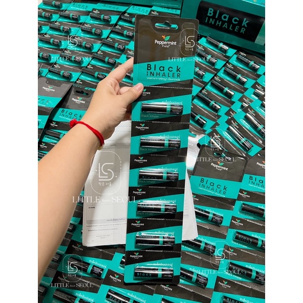 Ống Hít Đen Thông Mũi Thông Mũi Bạc Hà 2 Đầu  Black Peppermint Field Thái Lan