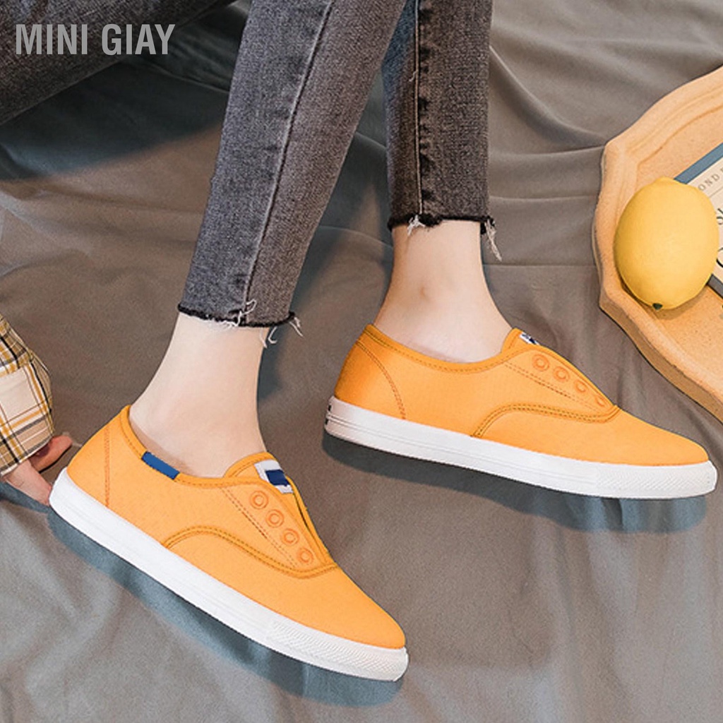 Bán nóng Giày Vải Canvas Mềm Mại Thoáng Khí Chống Trượt Co Giãn Dành Cho Nữ
