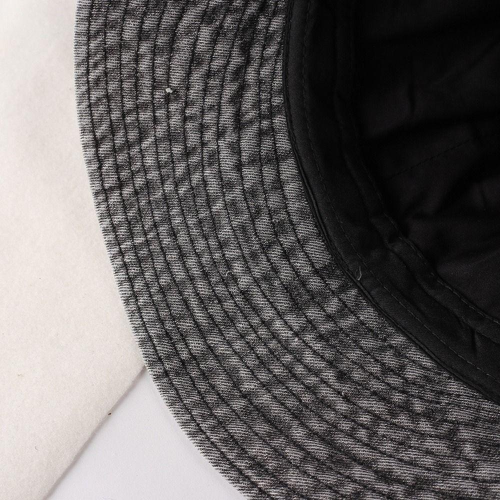 WMES15H Mũ Lưỡi Trai Denim Cotton Phong Cách Hàn Quốc Có Thể Điều Chỉnh