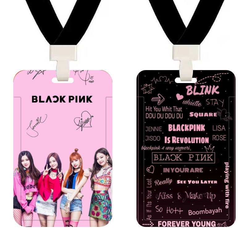 Set 6 Vỏ Bọc Thẻ In Hình Nhóm Nhạc K-POP BLACKPINK