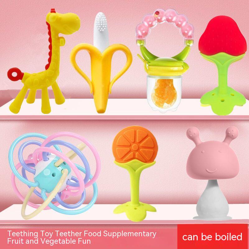 Đồ Chơi GặM NướU HìNh TráI Cây BằNg Silicone Cho Bé