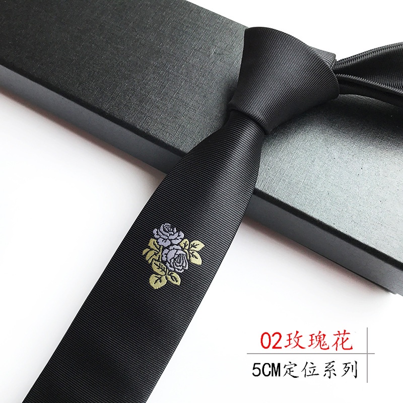 Cà Vạt Nam EFAN Bản Mỏng 5cm In Họa Tiết Sang Trọng Lịch Lãm