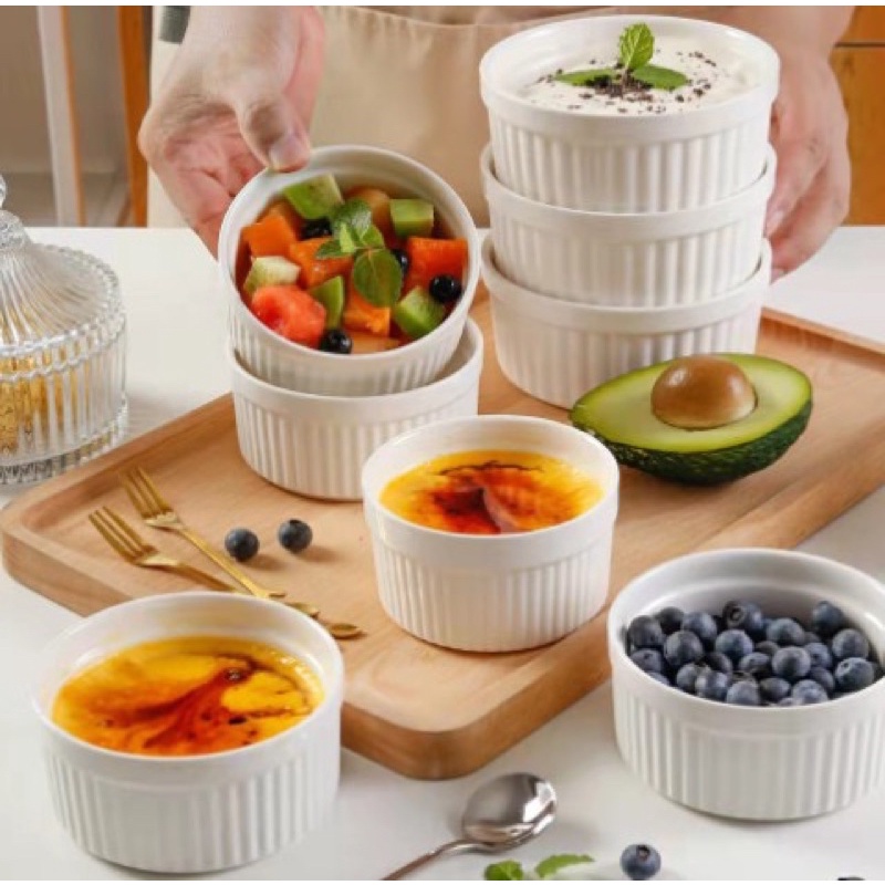 Khuôn sứ làm bánh Flan, ramekin, nướng bánh (theo bộ hoặc lẻ)