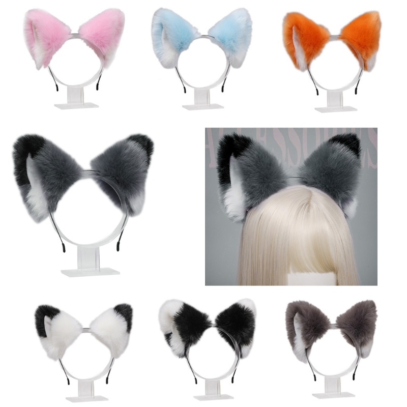 ✿ Băng Đô Tai Mèo Lông Hóa Trang Lolita