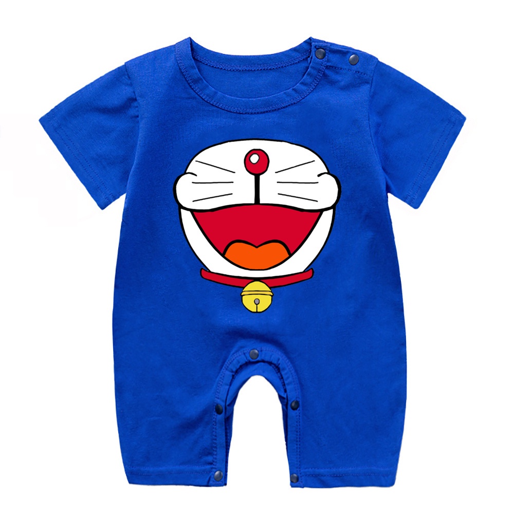 Doraemon Áo Liền Quần In Hình Doremon Đáng Yêu Cho Bé