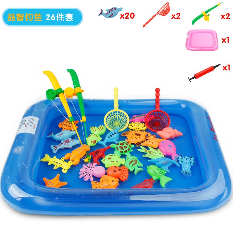 Bộ đồ chơi bể phao câu cá tại nhà cho bé - 9982