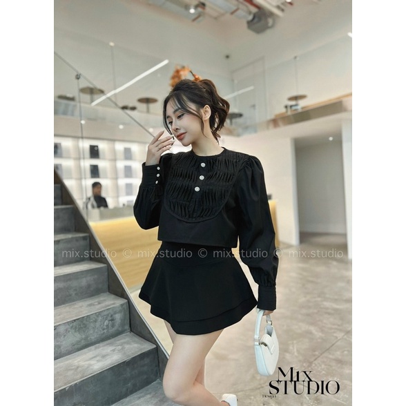 Áo bèo tiểu thư sang chảnh , áo sơ mi đơn giản nhẹ nhàng / Jennycloset