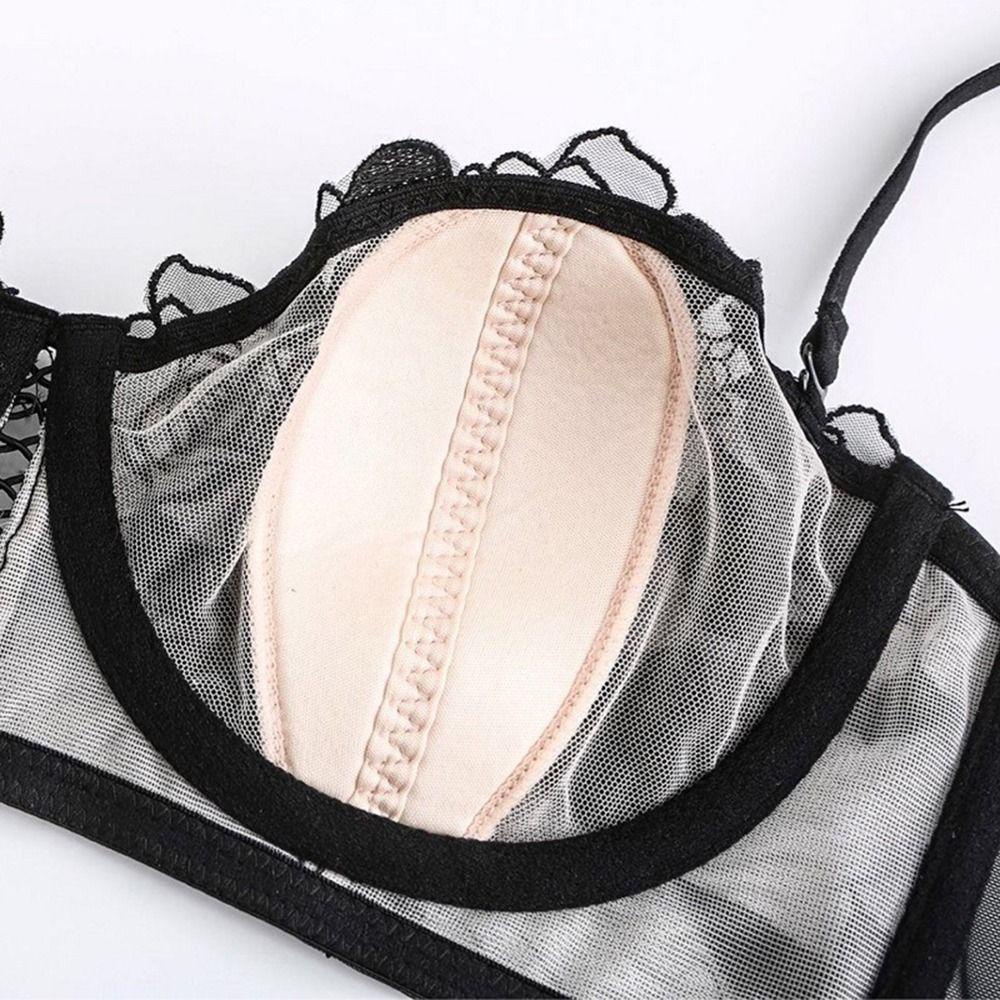 LOMBARD Áo lót Hoa 3 / 4 Cúp Trong Suốt Có Gọng Thép