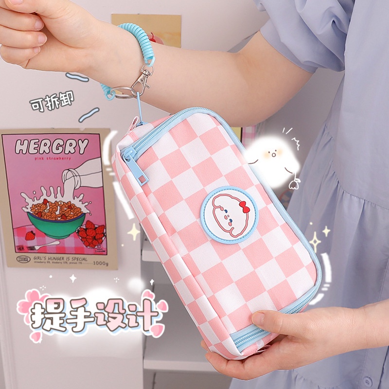 Túi Đựng Bút Sức Chứa Lớn Thiết Kế Đơn Giản Thời Trang Theo Phong Cách Nhật Bản Ốp