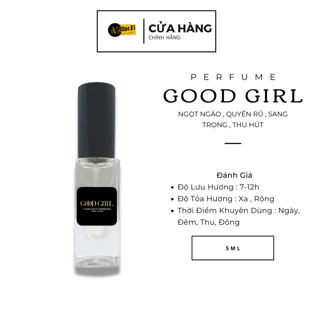 Nước Hoa Nữ Mốc Xi Good Girl Dung Tích 5ml
