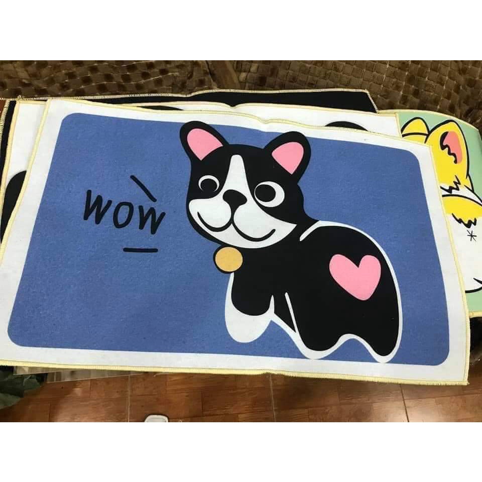 Thảm Lau Chân Hình Thú Cưng 3D Chống Trượt 40cm x 60cm
