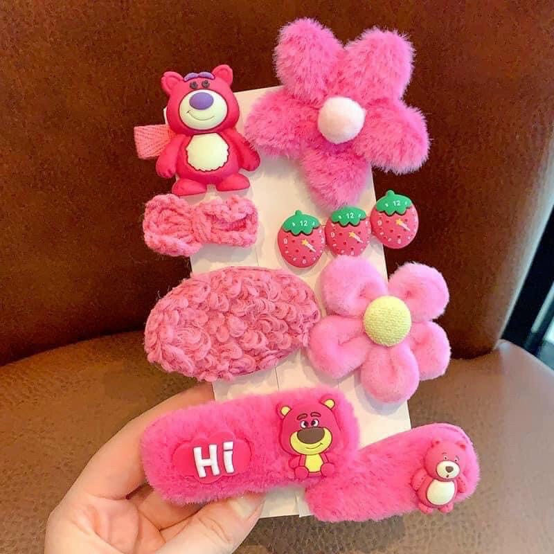 SET 8 CHI TIẾT KẸP GẤU DÂU LOTSO