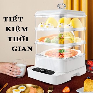Nồi hấp điện đa năng 3 tầng dễ dàng sử dụng, tiện lợi bảo hành 12 tháng