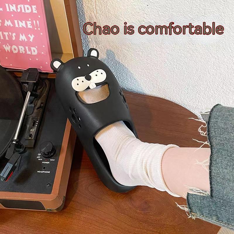 Dép Đi Trong Nhà Nhẹ Nhàng Đế Mềm Họa Tiết Hoạt Hình Dễ Thương Cho Nữ