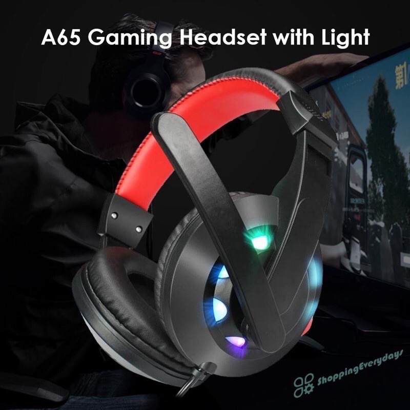 Tai Nghe Nhạc Gaming 3.5 Chụp Tai Có Dây Led RGB Tai Nghe Game Thủ Có Mic Máy Vi Tính LAPTOP