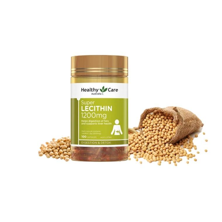 Mầm Đậu Nành Úc Điều Hòa Nội Tiết Tố Healthy Care Super Lecithin Lọ 100 Viên