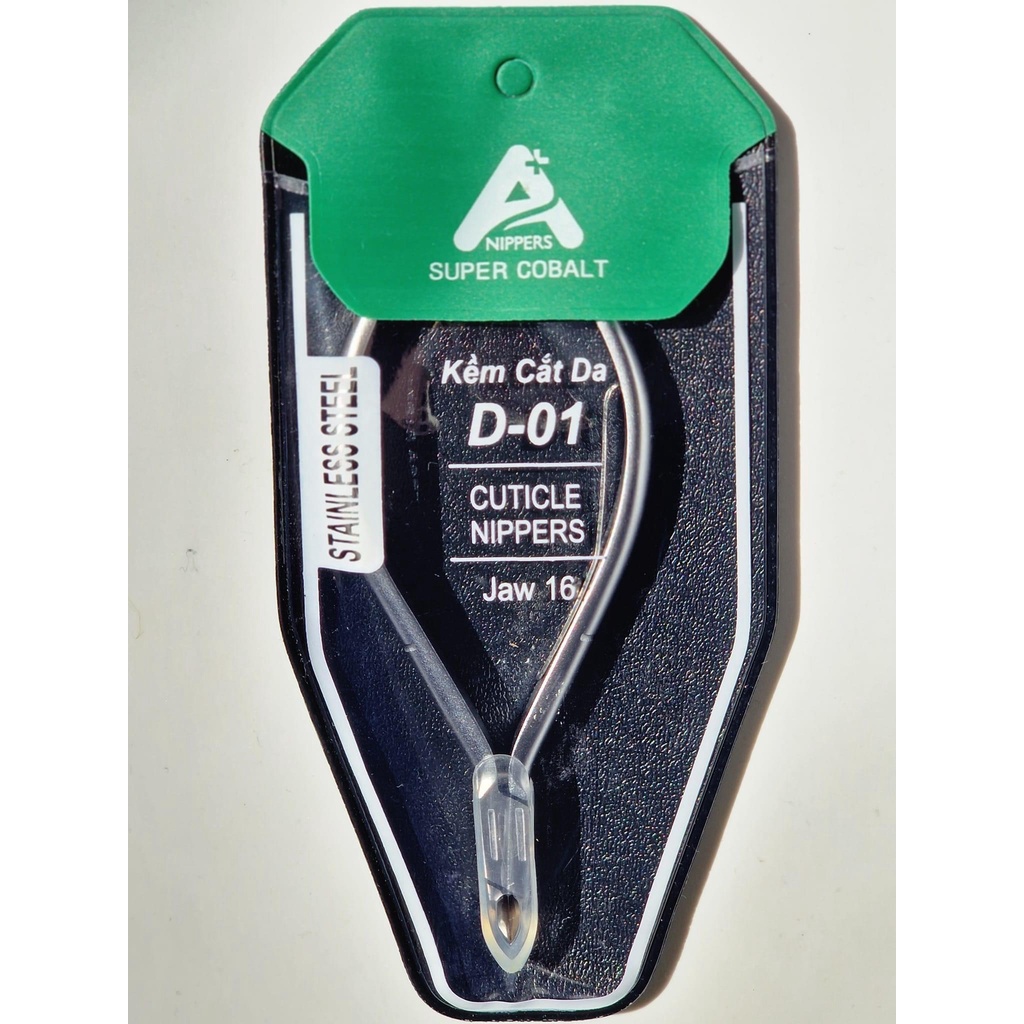 Kiềm Cắt Da Nhặt Da A+ Inox D-01 Mũi Jaw 16 không rỉ - manh219